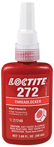 Product Cover Loctite 88442 Red 272 High Temperature/Strength Thread Locker, 50 mL Bottle