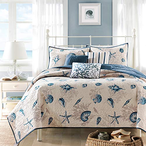 Product Cover Madison Park Bayside Coverlet&Bedspread, Full/Queen, Blue