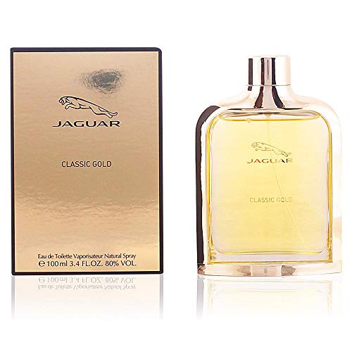 Product Cover Jaguar Classic Gold Eau de Toilette Spray for Men, 3.4 Ounce