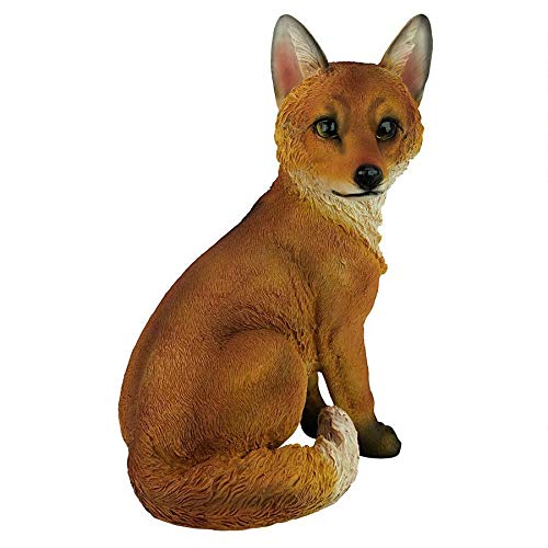 Product Cover Design Toscano Woodie the Woodland Fox Garden Animal Statue, 14 Inch, Polyresin, Full Color