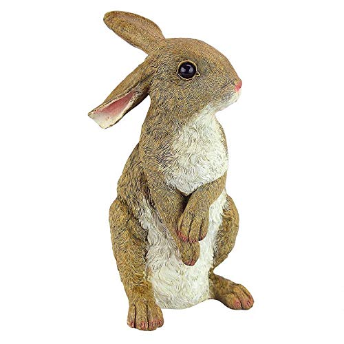 Product Cover Design Toscano Hopper the Bunny Standing Rabbit Outdoor Garden Statue, 11 Inch, Polyresin