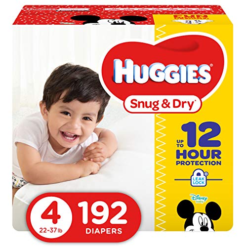 Product Cover HUGGIES Snug & Dry Diapers, Size 4, 192Count (Packaging May Vary)