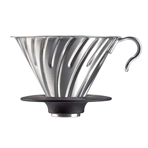 Product Cover Hario V60 Metal Coffee Dripper, Size 02, Silver