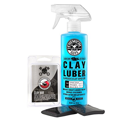 Product Cover Chemical Guys Cly_KIT_1 - Clay Bar & Luber Synthetic Lubricant Kit, Heavy Duty