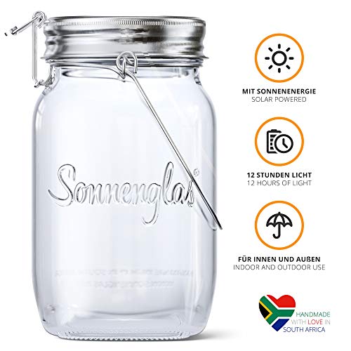 Product Cover SONNENGLAS Original Premium Solar LED Lantern | Solar and USB Charging | Sturdy Glass and Stainless Steel | Fair Trade from South Africa