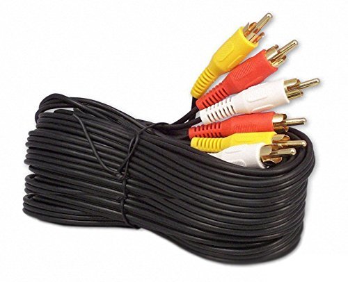 Product Cover 25Ft RCA M/Mx3 Audio/Video Cable Gold Plated - Audio Video RCA Cable 25ft
