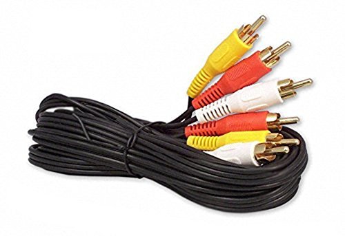 Product Cover 6FT RCA M/Mx3 Audio/Video Cable Gold Plated - Audio Video RCA Cable 6ft