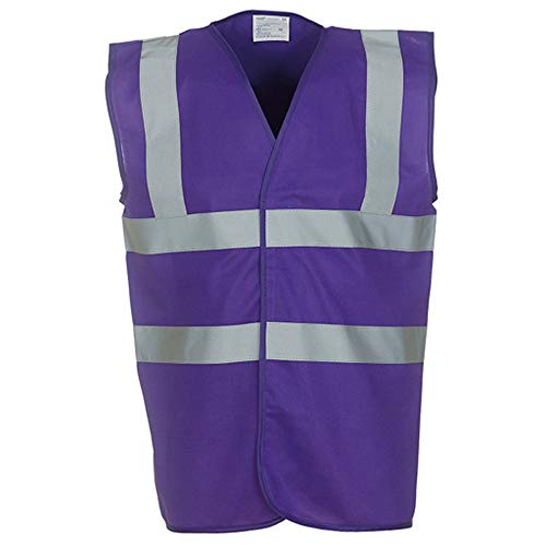 Product Cover Yoko Unisex Premium Hi-Vis Waistcoat Vest/Jacket (XL) (Purple)