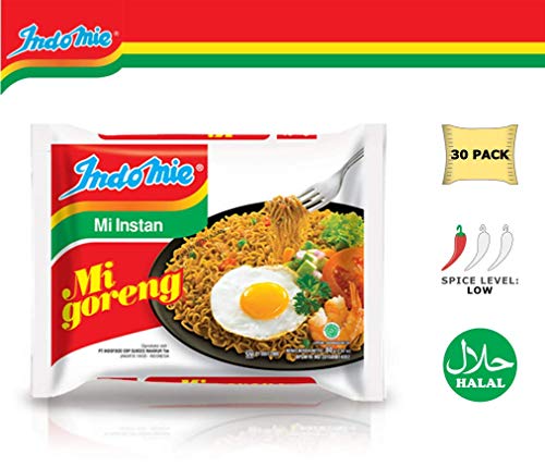 Product Cover Indomie FRIED NOODLES 100% HALAL Mi Goreng (6 x 5 x85 grams) 30 Packs Total