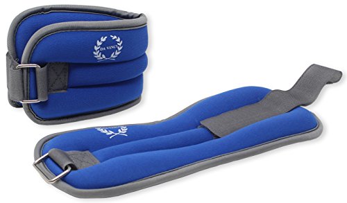 Product Cover DA VINCI Adjustable Ankle Weights Sold in Pairs (Blue)