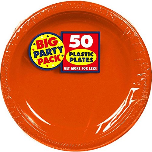 Product Cover Big Party Pack Orange Peel Plastic Plates | 10.25