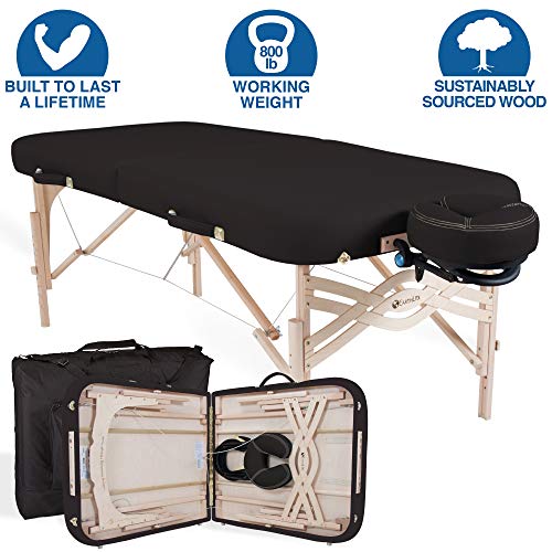 Product Cover EARTHLITE Premium Portable Massage Table Package SPIRIT - Spa-Level Comfort, Deluxe Cushioning incl. Flex-Rest Face Cradle & Strata Face Pillow, Carry Case (30/32
