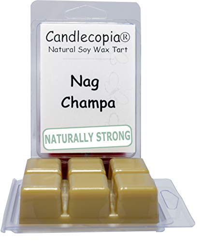 Product Cover Candlecopia Nag Champa Strongly Scented Hand Poured Vegan Wax Melts, 12 Scented Wax Cubes, 6.4 Ounces in 2 x 6-Packs