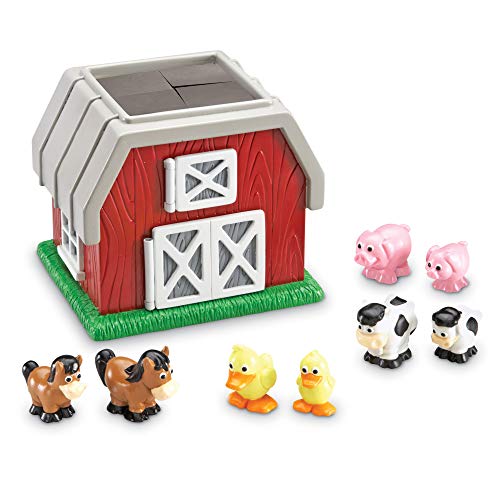 Product Cover Learning Resources Hide-N-Go Moo, Sensory Awareness, Cognitive Function Farm Animal Toy, 9 Pieces, Ages 2+