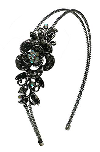 Product Cover Crystal Flower Headband Flexible Wire Metal Hair Band YY86121-0119jet