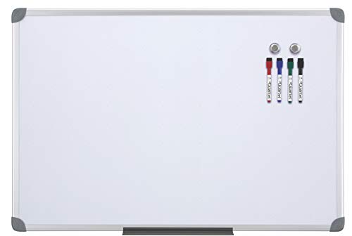Product Cover Quartet 3413803767 Euro Magnetic Dry Erase Board, 24x36-Inch, Aluminum Frame, White