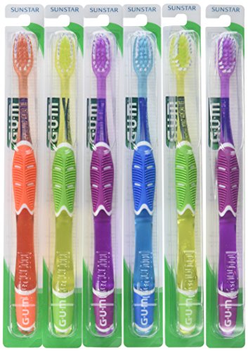Product Cover GUM Technique Deep Clean Toothbrush - 525 Soft Compact (Pack Of 6) colors vary)