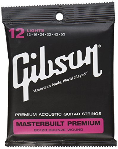 Product Cover Gibson Masterbuilt Premium 80/20 Bronze Acoustic Guitar Stings, Light