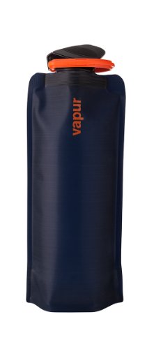 Product Cover Vapur - Eclipse 1.0L BPA Free Foldable Flexible Water Bottle w/Carabiner (Night Blue)
