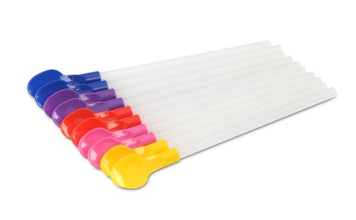 Product Cover Jelly Belly JB15633 Spoon Straws Perfect for Snow Cones and Slushies, Multicolored