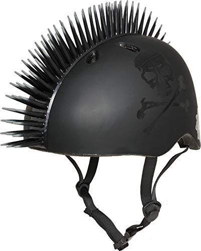 Product Cover Krash Jolly Roger Mohawk Helmet, Youth 8+ Years, Black