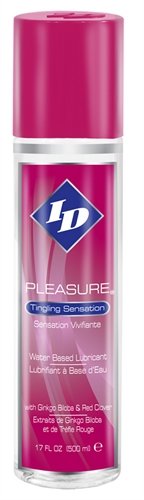 Product Cover ID Pleasure Personal Lubricant - Stimulating, Water Based, 17oz Bottle