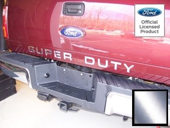 Product Cover Decal Mods Tailgate Letters Inserts Inlays Decals Stickers for Ford Super Duty F250 F350 F450 (2008-2016) (Thin Decals) Chrome - CCHR