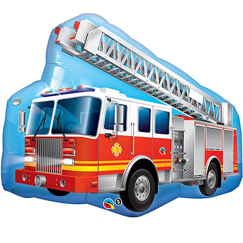 Product Cover Shindigz Fire Truck Shaped Balloons