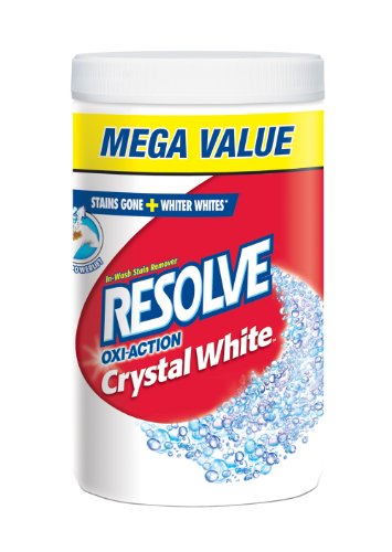 Product Cover Resolve Oxi-Action Crystal White, Laundry Stain Remover, In-Wash Powder, Whites, 1.5 kg