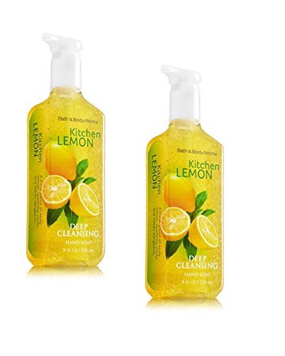 Product Cover Bath and Body Works Deep Cleansing Hand Soap, Kitchen Lemon, 8 fl. oz. Lot of 2