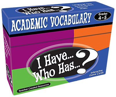 Product Cover I Have...Who Has...? Academic Vocabulary Grades 3-4