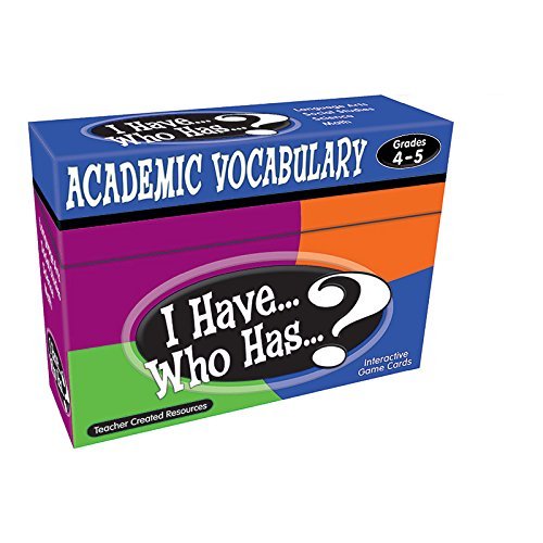 Product Cover I Have...Who Has...? Academic Vocabulary Grades 4-5