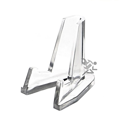 Product Cover Small Display Stand Clear Acrylic Easel Holder for Pocket Watches, Lighters & Knife (Qty 25)