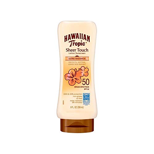 Product Cover Hawaiian Tropic Sheer Touch Ultra Radiance Sunscreen Lotion, Spf 50+, Broad Spectrum Protection, 240mL