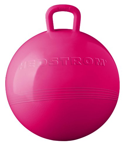 Product Cover Hedstrom Pink Hopper Ball, Kid's Ride-on Toy, Bouncy Hopping Ball with Handle - 15 Inch