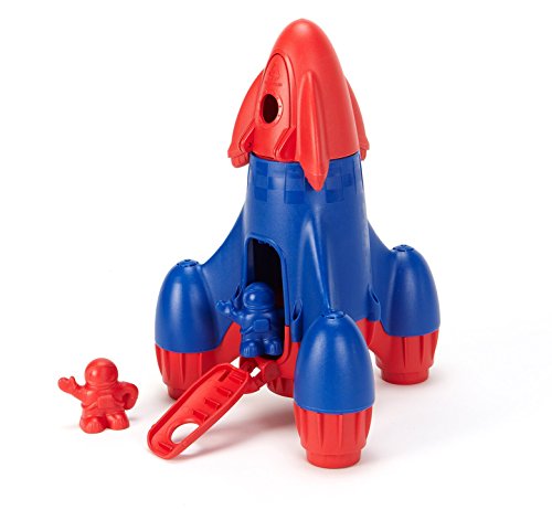 Product Cover Green Toys Rocket with 2 Astronauts Toy Vehicle Playset, Red/Blue