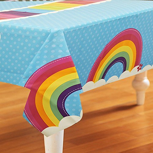 Product Cover Party Destination 228979 Rainbow Wishes Plastic Tablecover
