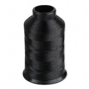 Product Cover Nymo? Nylon Seed Bead Thread Size B Black 0.008 Inch 0.203mm, 3-ounce spool, approximately 2505 yards.