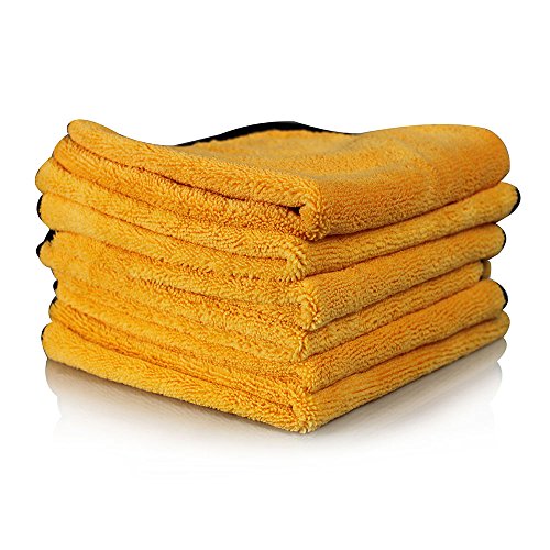 Product Cover Chemical Guys MIC_507_06 Professional Grade Premium Microfiber Towel, Gold (16 in. x 24 in.) (Pack of 6)