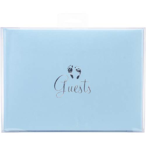 Product Cover Darice 8.5-Inch-by-6-Inch Guest Book, Baby Blue