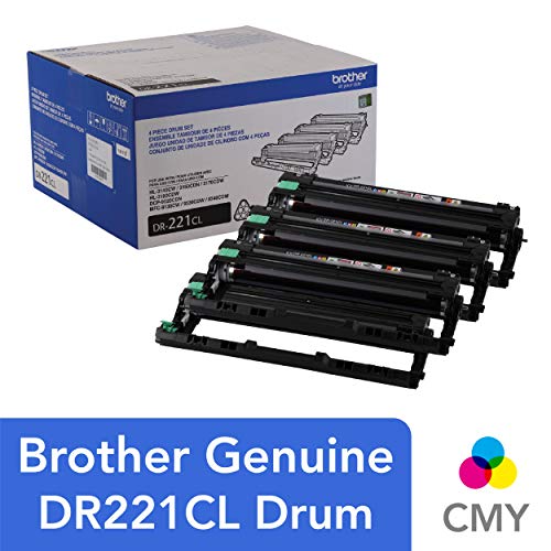 Product Cover Brother Genuine Drum Unit, DR221CL, Seamless Integration, Yields Up to 15,000 Pages, Color