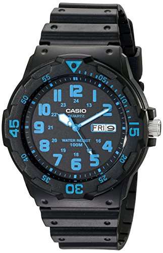 Product Cover Casio Unisex MRW200H-2BV Neo-Display Black Watch with Resin Band