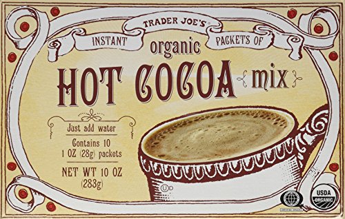 Product Cover Trader Joe's Organic Hot Cocoa Mix 10 oz Instant Packets (2 Boxes)