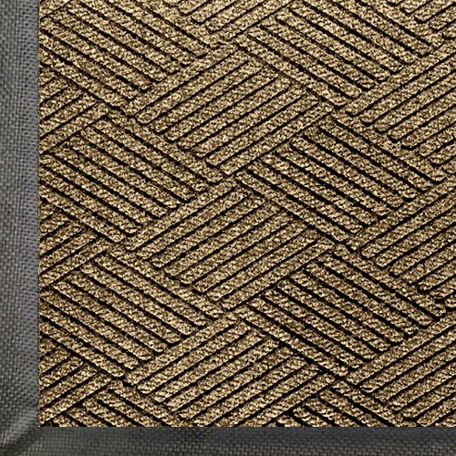 Product Cover WaterHog Eco Commercial-Grade Entrance Mat, Indoor/Outdoor Black Smoke Floor Mat 3' Length x 2' Width, Khaki by M+A Matting
