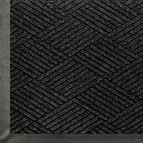 Product Cover WaterHog Eco Premier | Commercial-Grade Entrance Mat with Diamond Pattern & Rubber Border | Indoor/Outdoor, Quick-Drying, Stain Resistant Door Mat (Black Smoke, 3x5)