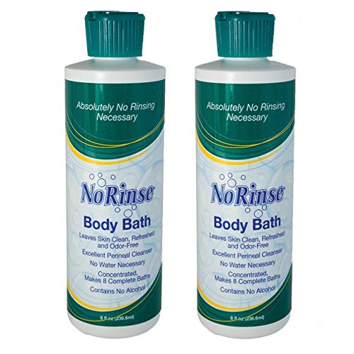 Product Cover No-Rinse Body Bath, 8 fl oz - Leaves Skin Clean, Refreshed and Odor-Free (Pack of 2) - Makes 16 Complete Baths