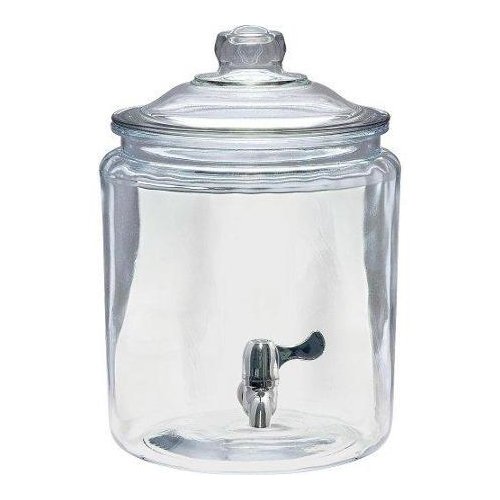 Product Cover Anchor Hocking Heritage Hill Glass Beverage Dispenser with Spigot, 2 Gallon, Clear - 93339L14