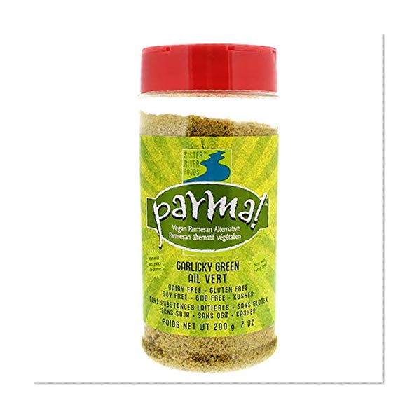 Product Cover Parma! Vegan Parmesan - Garlicky Green, Dairy-Free, Soy-Free and Gluten-Free Vegan Cheese, Plant-Based Superfood, Kosher (7 ounces)