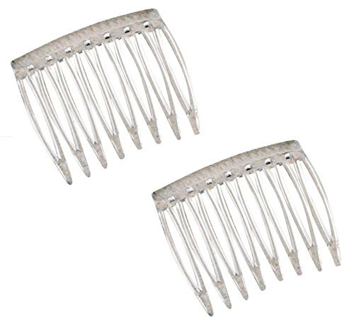 Product Cover Good Hair Days Grip Tuth Hair Combs 40072 Set of 2, Clear 1 1/2
