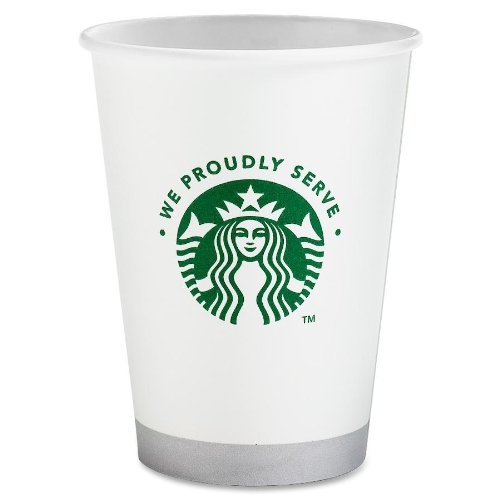 Product Cover Starbucks SBK11032976 Hot Cold Cups, Compostable, We Proudly Serve PLA Lined, 12 oz pack of 1000 (20 packs of 50)